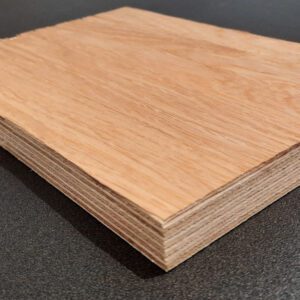 Oak veneer crown cut A/B faces birch plywood solid core 2500x1250x19mm