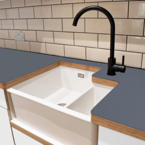 Fenix Azzuro Naxos 0771 Ultramatt Laminate 1 side Birch Ply Worktop (Pair) 2x3030x640x32mm