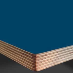 L & P Blue 015  Satin Laminate Faced Birch Ply Furniture Board 3030x1200x20mm