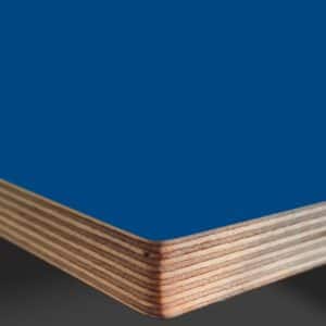 L & P Blue 001  Satin Laminate Faced Birch Ply Furniture Board 3030x1200x20mm