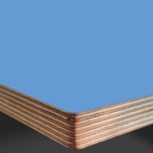 L & P Blue 007  Satin Laminate Faced Birch Ply Furniture Board 3030x1200x20mm
