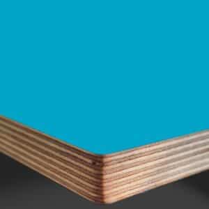 L & P Blue 011  Satin Laminate Faced Birch Ply Furniture Board 3030x1200x20mm