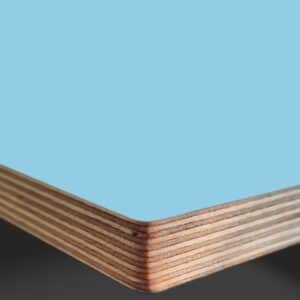 L & P Blue 012  Satin Laminate Faced Birch Ply Furniture Board 3030x1200x20mm
