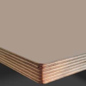 L & P Brown 006  Satin Laminate Faced Birch Ply Furniture Board 3030x1200x20mm