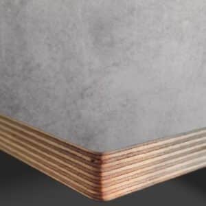 L & P Concrete 006 Satin Laminate Faced Birch Ply Furniture Board 3030x1200x20mm