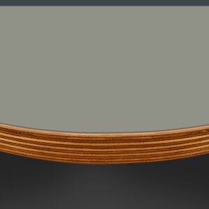 L & P Grey PF2 UltraMatt Laminate 1 Side Birch Ply Round Table Top (Pack of 10) 596mm diameter x 20mm