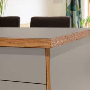Fenix Beige Arizona 0748 Ultramatt Laminate 1 side Birch Ply Worktop Island  3030x1200x32mm