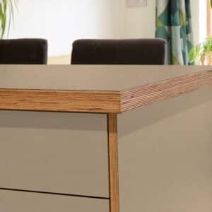 Fenix Beige Luxor 0719 Ultramatt Laminate 1 side Birch Ply Worktop Island  3030x1200x32mm