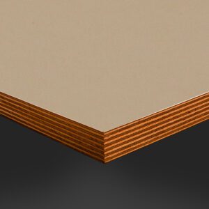 Fenix Beige Luxor 0719 Ultramatt Laminate 1 side Birch Ply Table Top (Pack of 10) 596x596x20mm