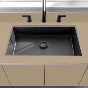 Fenix Beige Luxor 0719 Laminate 1 side Birch Ply Worktop & Splashback (Pair) 2x3030x(640+100)x20mm