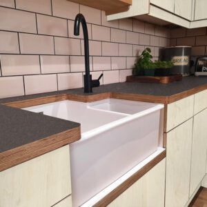 Fenix Cacao Orinoco 0749 Ultramatt Laminate 1 side Birch Ply Worktop (Pair) 2x3030x640x32mm
