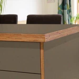 Fenix Cacao Orinoco 0749 Ultramatt Laminate 1 side Birch Ply Worktop Island  3030x1200x32mm