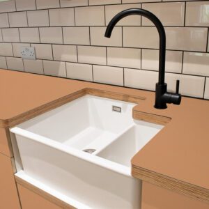 Fenix Giallo Evora 0791 Ultramatt Laminate 1 side Birch Ply Worktop (Pair) 2x3030x640x32mm