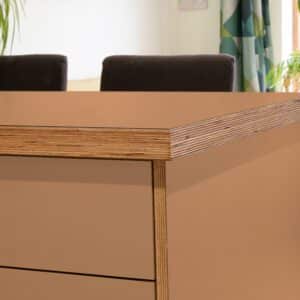 Fenix Giallo Evora 0791 Ultramatt Laminate 1 side Birch Ply Worktop Island  3030x1200x32mm