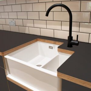 Fenix Grigio Aragona 0793 Ultramatt Laminate 1 side Birch Ply Worktop (Pair) 2x3030x640x32mm