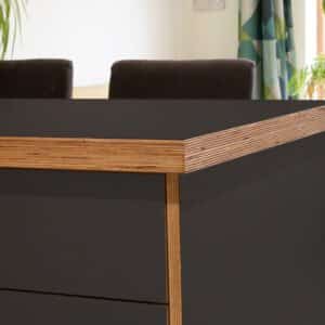Fenix Grigio Aragona 0793 Ultramatt Laminate 1 side Birch Ply Worktop Island  3030x1200x32mm