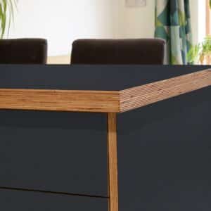 Fenix Grigio Bromo 0724 Ultramatt Laminate 1 side Birch Ply Worktop Island  3030x1200x32mm