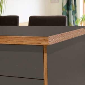 Fenix Grigio Londra 0718 Ultramatt Laminate 1 side Birch Ply Worktop Island  3030x1200x32mm