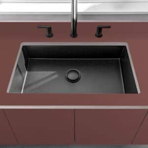 Fenix Rosso Asjka 0770 Laminate 1 side Birch Ply Worktop & Splashback (Pair) 2x3030x(640+100)x20mm