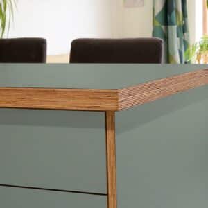 Fenix Verde Kitami 0794 Ultramatt Laminate 1 side Birch Ply Worktop Island  3030x1200x32mm
