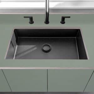 Fenix Verde Kitami 0794 Laminate 1 side Birch Ply Worktop & Splashback (Pair) 2x3030x(640+100)x20mm