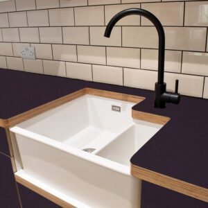 Fenix Viola Orissa 0790 Ultramatt Laminate 1 side Birch Ply Worktop (Pair) 2x3030x640x32mm