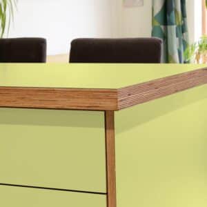 Formica Avocado F3236  Matte58 Laminate 1 side Birch Ply Worktop Island  3030x1200x32mm