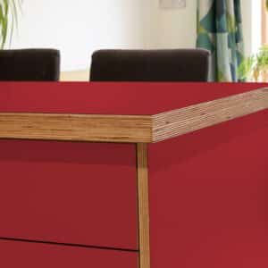 Formica Beaujolais F0188 Matte58 Laminate 1 side Birch Ply Worktop Island  3030x1200x32mm