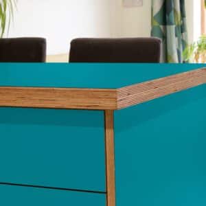 Formica Bermuda F2478 Matte58 Laminate 1 side Birch Ply Worktop Island  3030x1200x32mm