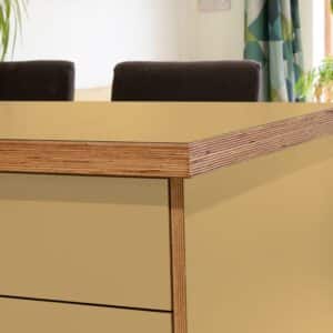 Formica Cafe F0903  Matte58 Laminate 1 side Birch Ply Worktop Island  3030x1200x32mm