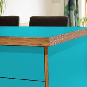 Formica Caribbean F4172  Matte58 Laminate 1 side Birch Ply Worktop Island  3030x1200x32mm