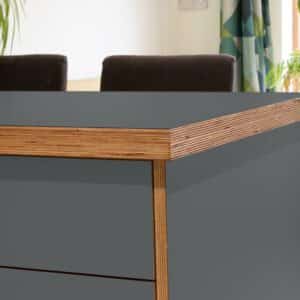 Formica Citadel F9266 Matte58 Laminate 1 side Birch Ply Worktop Island  3030x1200x32mm