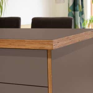 Formica Earth F5342 Matte58 Laminate 1 side Birch Ply Worktop Island  3030x1200x32mm