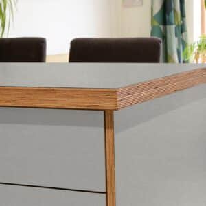 Formica Retro Geo Folkestone F5272 Matte58 Laminate 1 side Birch Ply Worktop Island  3030x1200x32mm
