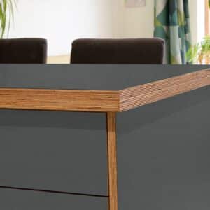 Formica Retro Geo Citadel F5273 Matte58 Laminate 1 side Birch Ply Worktop Island  3030x1200x32mm
