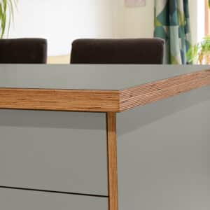 Formica Fog F7961  Matte58 Laminate 1 side Birch Ply Worktop Island  3030x1200x32mm