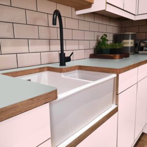Formica Folkestone F7927  Matte58 Laminate 1 side Birch Ply Worktop (Pair) 2x3030x640x32mm