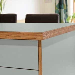 Formica Fossil F5349 Matte58 Laminate 1 side Birch Ply Worktop Island  3030x1200x32mm