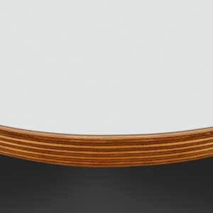 Formica Glacier F7938 Matte58 Laminate 1 side Birch Ply Round Table Top (Pack of 10) 596mm diameter x 20mm