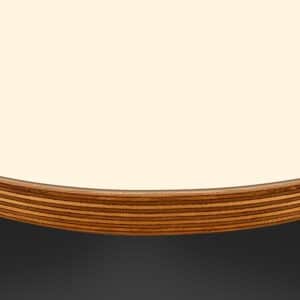 Formica Irish Cream F1531 Matte58 Laminate 1 Side Birch Ply Round Table Top (Pack of 10) 596mm diameter x 20mm