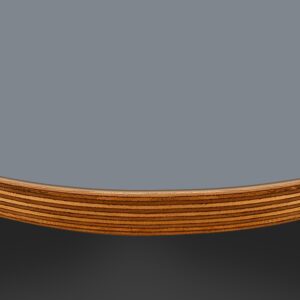 Formica Lead F7924 Matte58 Laminate 1 Side Birch Ply Round Table Top (Pack of 10) 596mm diameter x 20mm