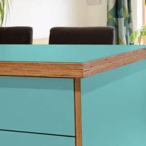 Formica Maui F5347 Matte58 Laminate 1 side Birch Ply Worktop Island  3030x1200x32mm