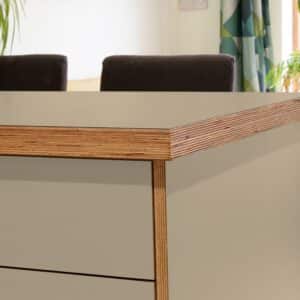 Formica Mojave F8751 Matte58 Laminate 1 side Birch Ply Worktop Island  3030x1200x32mm