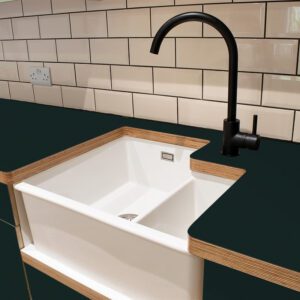 Formica Night Forest F8244 Matte58 1 side Birch Ply Worktop (Pair) 2x3030x640x32mm