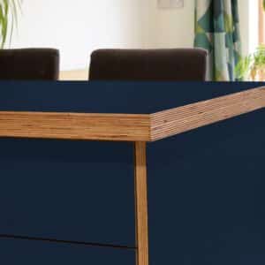 Formica Night Sea F8242 Matte58 1 side Birch Ply Worktop Island 3030x1200x32mm