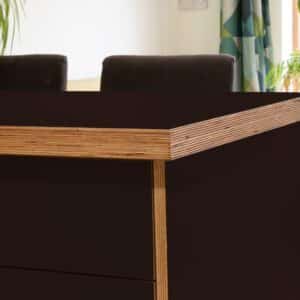 Formica Night Shade F8243 Matte58 1 side Birch Ply Worktop Island 3030x1200x32mm