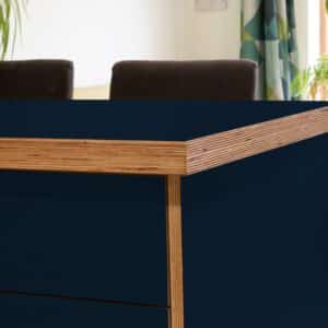 Formica Nocturne F5323 Matte58 Laminate 1 side Birch Ply Worktop Island  3030x1200x32mm