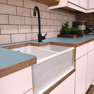 Formica Oslo F1998 Matte58 Laminate 1 side Birch Ply Worktop (Pair) 2x3030x640x32mm