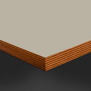 Formica Oyster Grey F7929 Matte58 Laminate 1 side Birch Ply Table Top (Pack of 10) 596x596x20mm