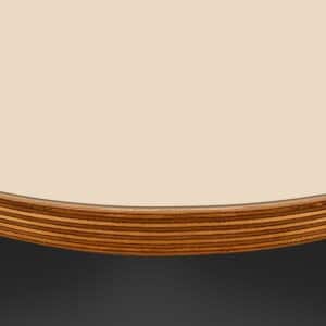 Formica Sandstone F2833 Matte58 Laminate 1 Side Birch Ply Round Table Top (Pack of 10) 596mm diameter x 20mm